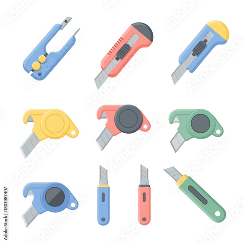 Utility Knives and Cutters Set