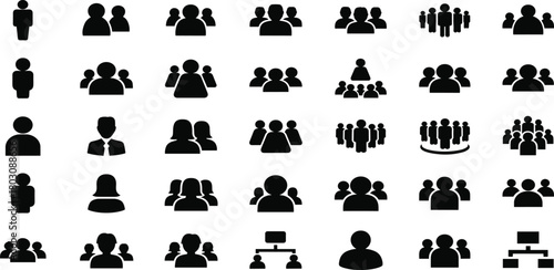 A diverse collection of eight illustrated tropical palm trees, featuring various species and styles isolated on a white background