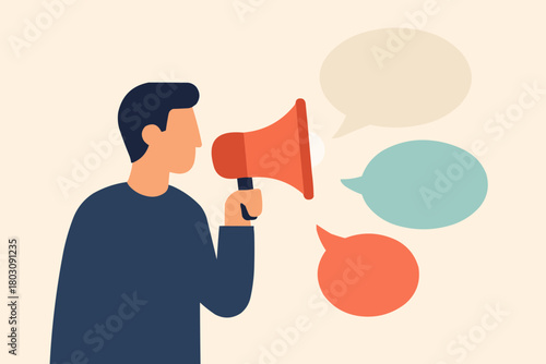 Freedom of Speech Concept Vector