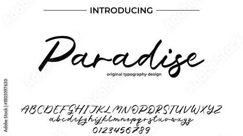 Paradise - Elegant Script Font for Smooth Handwritten Design and Creative Typography