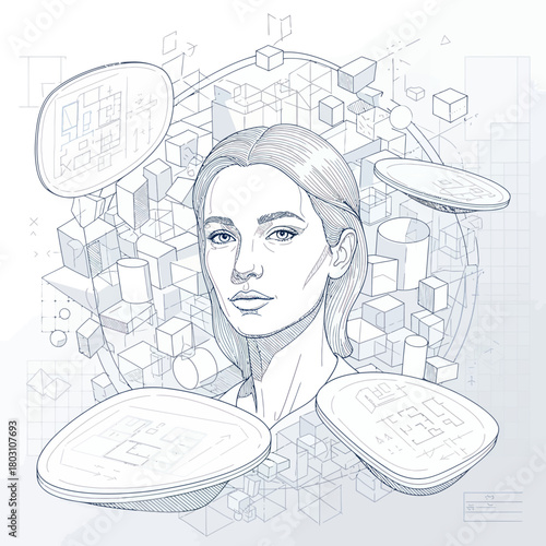 Young woman with a serious expression, looking directly at the viewer.