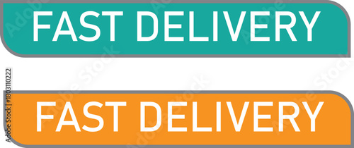 Collection of vector icons representing fast delivery services and parcel transport Vector Icons 