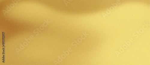 Gold Gradient Background. Golden Metal Waves Pattern. Vector Gold Foil Metal Surface. Brass Paper Material Sheet.