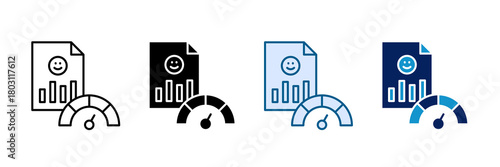 Sentiment Analysis Icon Set Multiple Style Collection