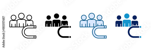 Lead Generation Icon Set Multiple Style Collection