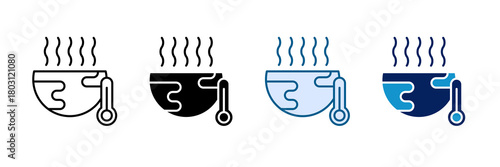 Global Warming Icon Set Multiple Style Collection