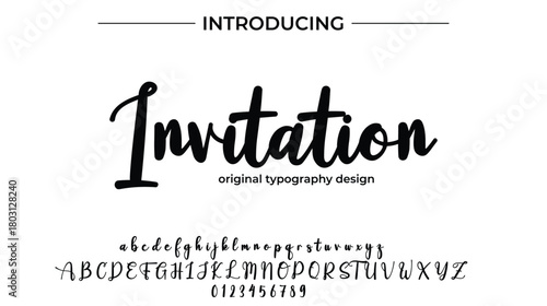 Invitation - Elegant Script Font for Smooth Handwritten Design and Creative Typography