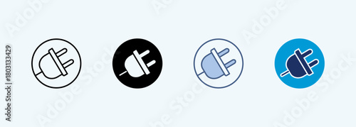 plug Multiple Style Icon Collection