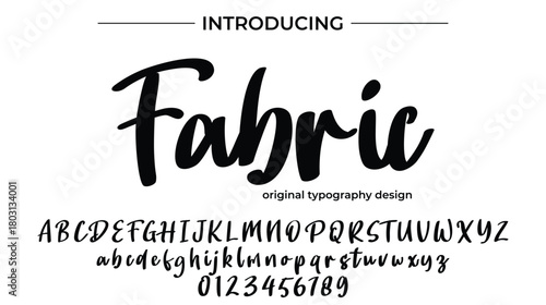 Fabric - Elegant Script Font for Smooth Handwritten Design and Creative Typography