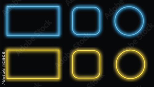 Neon Glowing Line Abstract Background