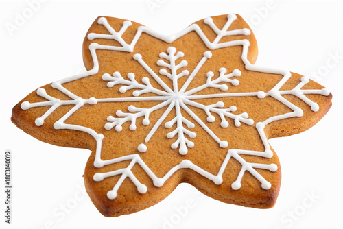 christmas gingerbread cookies isolated
