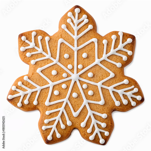 christmas gingerbread cookies isolated