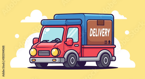 vector illustration of a truck