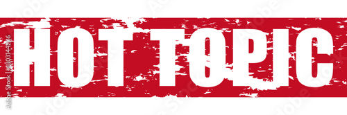 ホットトピックの擦れたスタンプ
