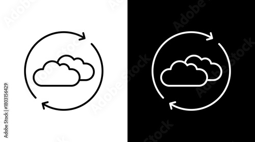 Emission Neutral  White Icon Set Design