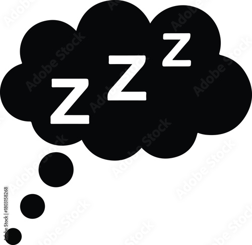 Dreamy Cloud Symbolizing Sleep and Restful Slumber for Relaxation.