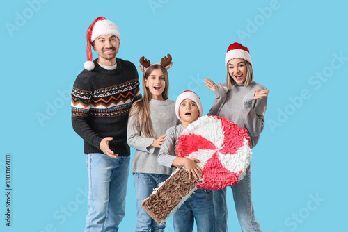 Surprised family with Chris...