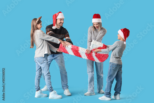 Happy family with Christmas...
