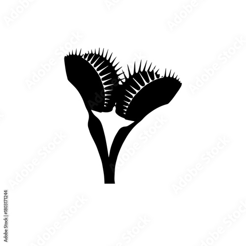 Venus Flytrap Silhouette Icon