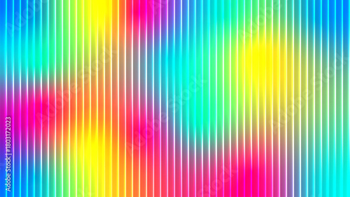 Vibrant rainbow stripes with soft blended colors and vertical lines abstract background