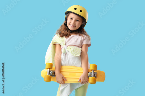Cute little girl with skate...