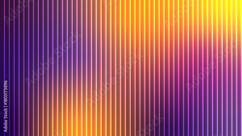Vibrant abstract background with vertical lines and a gradient of purple yellow and pink colors