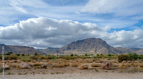 Country road outside Kingman Arizona.