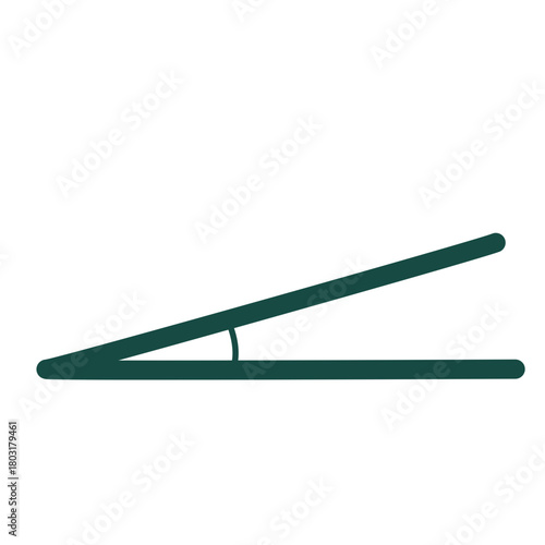A stretched obtuse angle illustrated in clean flat design, meant for geometry learning, math worksheets, educational visuals, and simple instructional graphic materials.