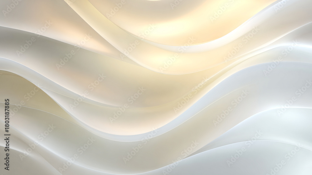Obraz premium Abstract Flowing Texture: A mesmerizing dance of light and shadow, where fluid, ethereal forms weave across the canvas. A serene and elegant expression of movement and form.