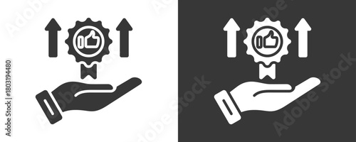 Quality Service Icon Set Vector Collection Isolated In Black And White