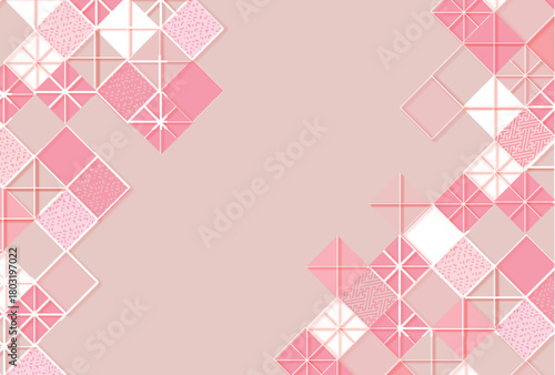 和柄　年賀状　春　背景	