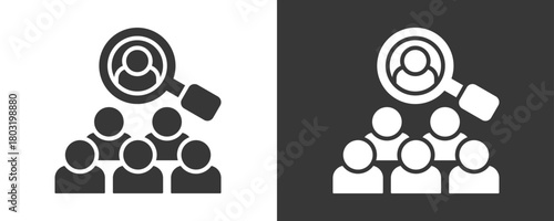 Recruitment Icon Set Vector Collection Isolated In Black And White