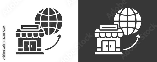Export Icon Set Vector Collection Isolated In Black And White