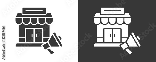 Marketing Icon Set Vector Collection Isolated In Black And White