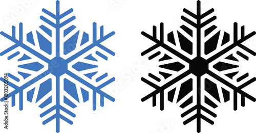 unique snowflake icon vector