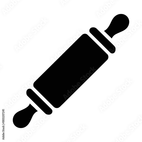 rolling pin glyph icon