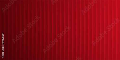 Red Curtain Backdrop With Vertical Pleats For Theater Stage, Photo Studio, And Visual Design