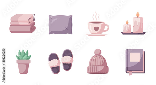 Cozy Home Comforts Collection Featuring Warmth and Relaxation Items.