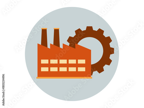 Manufacture icon. Product delivery icon. Flat vector icons. Illustration concept.