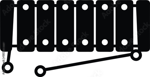 Toy Xylophone Vector Icon
