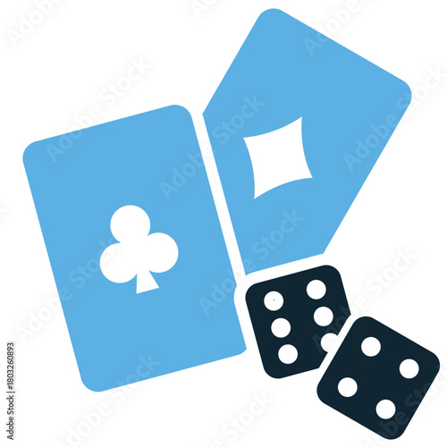 Gambling Icon Vector Ideal for casino apps, betting websites, gaming promotions, and graphics related to chance, fortune, and risk.