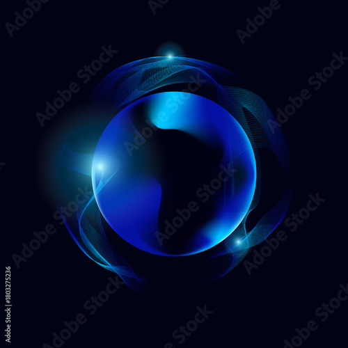 Global network connection. Communication technology and Internet networking concept, Connect wireless devices.