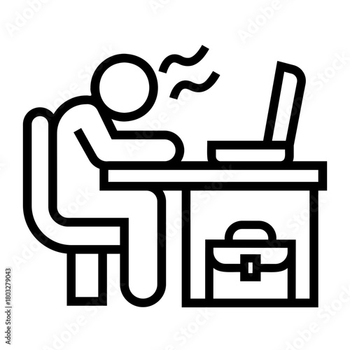 office employees Line Icon