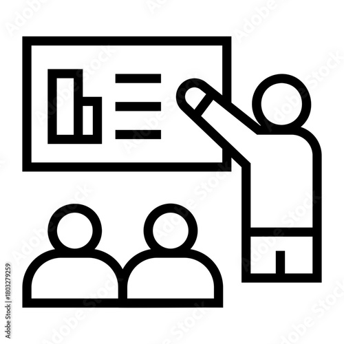 office employees Line Icon