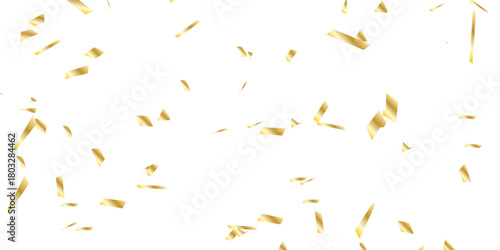 Abstract Scattered yellow confetti Golden Curves Lines creating a festive and celebratory atmosphere visually appealing White Background.	