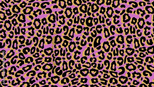 Pink leopard seamless pattern, stylish animal print texture