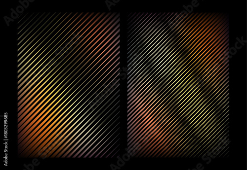 Abstract textured background with diagonal lines and warm color gradient overlay