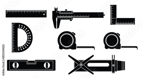 Precise measuring tools for accurate engineering and construction work