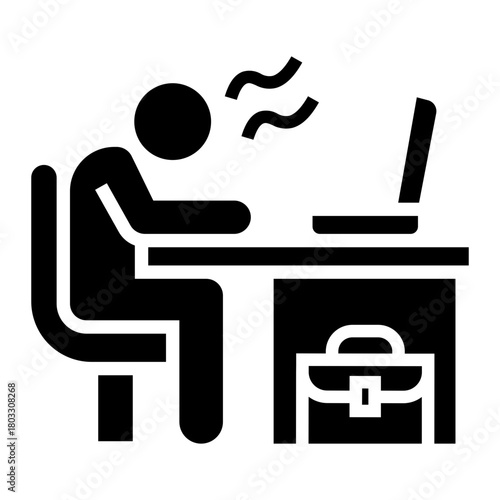 office employees Solid icon