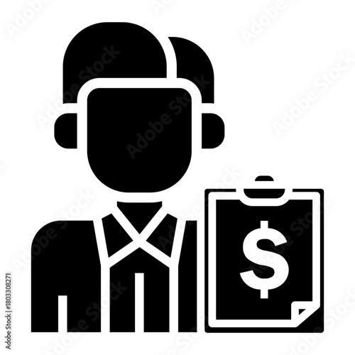 office employees Solid icon